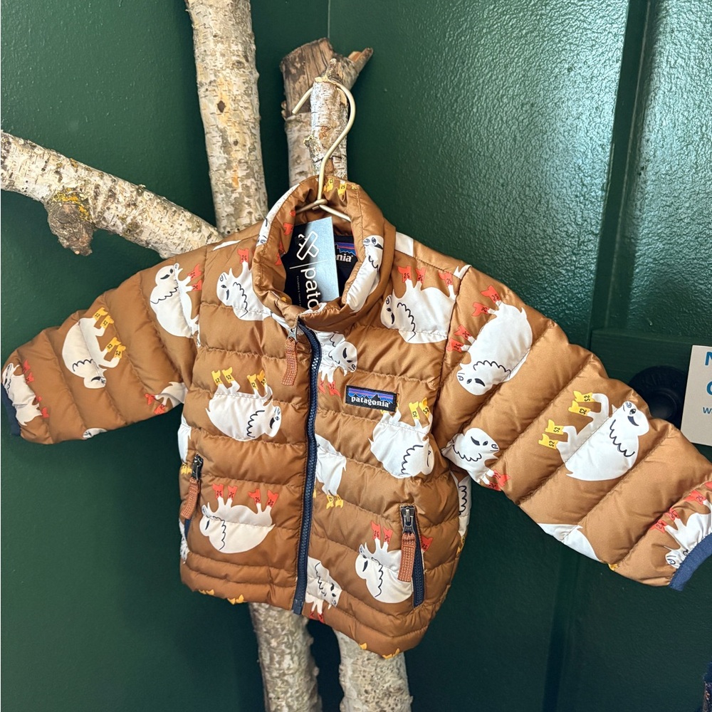 3-6m Patagonia LIMITED Buffalo in Cowboy Boots Puffer Jacket